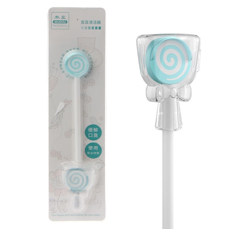 Lollipop Style Baby Tongue Scraper